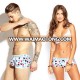 95 Cotton 5 Elastic Brand Pink Hero Mens Boxer Briefs Diamond Pattern Couples Matching Underwear