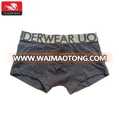 Waistband logo custom gray big boys sexy underwear men