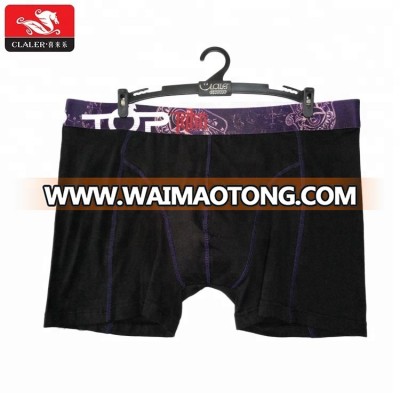 Handsewn waist band soft comfort sexy boxers briefs underwear of man