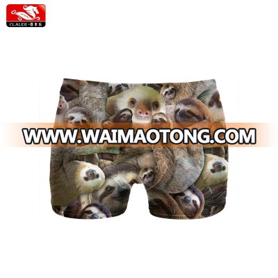 Cheap custom printed pattern boxer briefs men underwear