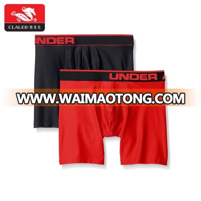 OEM sportswear mesh crotch boxer brief men polyester athletic underwear